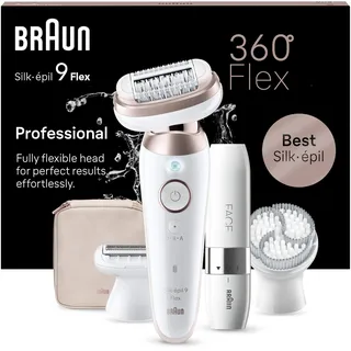 Braun Silk-épil 9 Flex 9-360 3D Weiß/Roségold