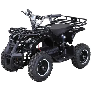 Actionbikes Motors Elektro Kinderquad Torino | 1000 Watt - 36 V - Pocket Quad bis 24 km/h - 3 Stufen - Kinder Elektroquad (Schwarz) - Schwarz