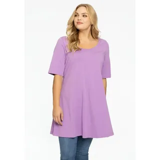 YOEK Tunika Damen Tunika Große Größen lila 50/52