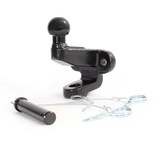 XPOtool Anhängerkupplung mit 50 mm Kugelkopf, 3,5 t Zugkraft, Anhängevorrichtung aus Stahl für Pkw Lkw Traktor, 2 Loch Anschraubplatte