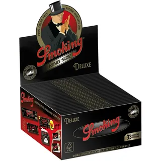 Smoking DELUXE 1 Box King Size Papers 50 x 33 Blättchen Long Papers Original®