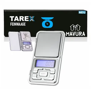 MAVURA Feinwaage TAREX Feinwaage Extrem Präzise Taschenwaage Goldwaage, Juwelierwaage Digitalwaage