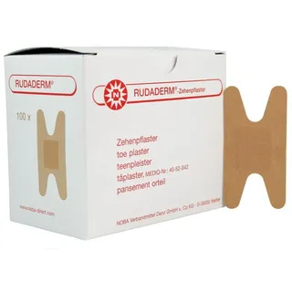 NOBAMED RUDADERM Zehenpflaster 100 Stück 7,6 cm x 3,8 cm
