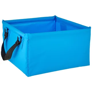 CARTREND 10732 Outdoor Faltschüssel 15 Liter Faltbare Camping Waschschüssel,platzsparend,leichte Alternative zur Plastik Spülschüssel,Spülwanne, Blau