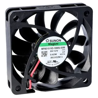 SUNON MF60151V1-1000U-A99 Axiallüfter 12 V/DC 44.84 m3/h (L x B x H) 15 x 60 x 60mm