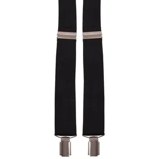BURI Hosenträger Herrenhosenträger X-Form Clips Hosenträger Hosenhalter 120cm Stabil schwarz