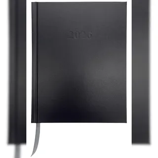 Adina 2026 Günstiger Buchkalender Chefplaner A5 schwarz 1T/1S auch sonntags