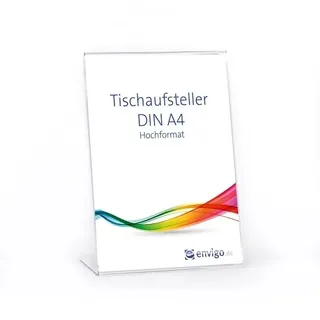 envigo Tischaufsteller »L-Ständer« DIN A4 hoch, PS