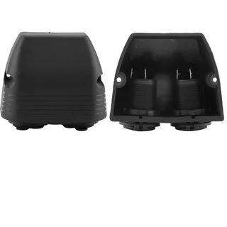 DC 12V-24V, DC 12V-24V Auto Doppelzigarettenauslass-Aufputz-Zigarettenanzünder-Steckdose Passend für Marineboot Caravan für Zigarettenanzünder Aufbausteckdose Oberflächenmontage