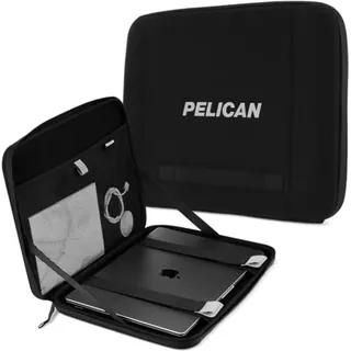 Pelican Adventurer – Laptop Tasche/Hülle16 Zoll – elastischer Tragegriff, sicherer Reißverschluss, wasserdicht, Kratzfest und robuste Laptop-Hülle für alle Laptops von 14 bis 16 Zoll – Schwarz