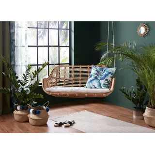 Rattan Hängesessel Duo Hängematte Hängesitz Hängekorb Stahlseil 2 Metallhaken