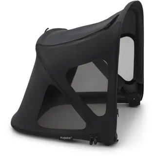 Bugaboo Fox und Fox Cub Sonnendach mit Lüftungsfenstern, ausziehbar für zusätzlichen und optimalen Sonnenschutz, wasserabweisend, kompatibel mit allen Bugaboo Fox und Fox Cub Modellen, Schwarz