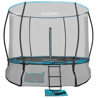 Hudora Fantastic 300V 300 cm inkl. Sicherheitsnetz und Leiter grün/türkis