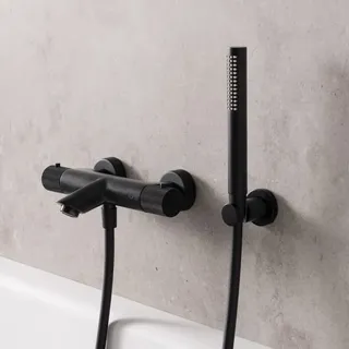 Fortis Brera Grip Wannenthermostat Schwarz