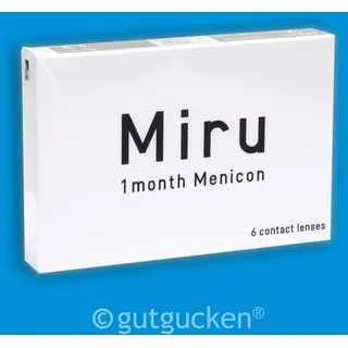 Miru 1 month 1 x 6 sphärische Kontaktlinsen Monatslinsen von Menicon