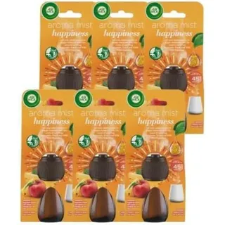 Air Wick Aroma-Öl Flakon – Duftöl Nachfüller für den Air Wick Diffuser – Duft: Happynes – 6 x 20 ml ätherisches Öl