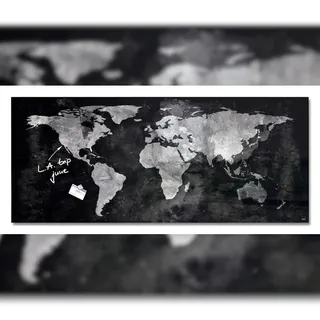Sigel Glas-Magnettafel 130 x 55 cm Schwarz