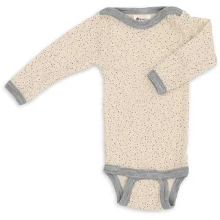 Engel - Woll-Langarmbody SEIDENBABY PUNKTE mit Seide in beige