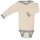 Woll-Langarmbody SEIDENBABY PUNKTE mit Seide in beige