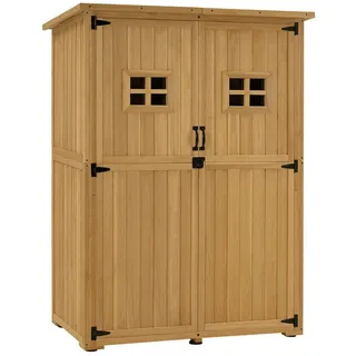 MCombo Gartenschrank 1,27 x 0,59 m Natur
