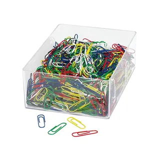Wedo Büroklammern 27 mm, farbig sortiert 1000 Stück,