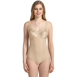 Anita SINCE 1886 "Safina", Damen, Gr. 100, Cup D, beige (sand), Gewirkt, Obermaterial: 60% Polyamid, 15% Elasthan, 10% Baumwolle, 10% Polyester, 5% Viskose, unifarben, Korsagen Corsage, Stickereien, Entlastungsträger, formender Bauchbereich, feminin