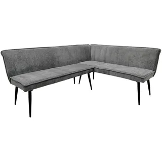 Hti-Living Eckbank 195 x 154 cm Mesilla Blaugrau kurzer Schenkel rechts