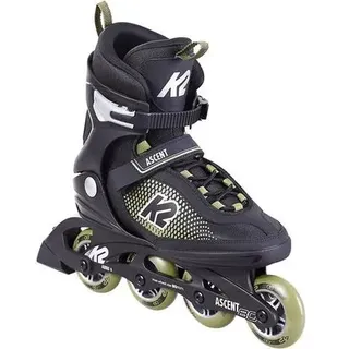 K2 Herren Inlineskates ASCENT 80, Größe 43 1⁄2 in Schwarz/Oliv Schwarz/Oliv