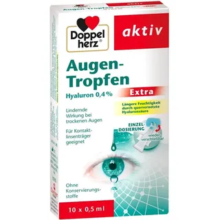 Queisser Pharma Doppelherz Augen-Tropfen Hyaluron 0.4% Extra 10x0.5 ml