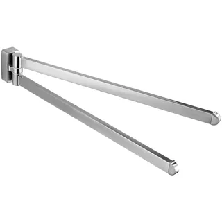 largeight BGL Handtuchhalter Bürste Nickel, Edelstahl, Wandmontage, Handtuchhalter mit 2 Schwenkstangen