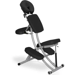 Habys Klappbarer Massagestuhl Behandlungsstuhl Mobil Tattoostuhl Tragbar Schwarz