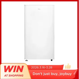 TCL Kleiner Kühlschrank 90L mit Gefrierfach, Kompakt für Wohnheim, Schlafzimmer & Büro, Verstellbare Füße & Ablageböden [Energieeffizienzklasse E] RF120DWE0