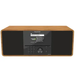 Telestar TOP 300 Holz Internet CD-Radio Internet, DAB+, UKW USB, WLAN, Internetradio, DAB+, CD, Bluetooth®, AUX Inkl. Fernbedienung Holz