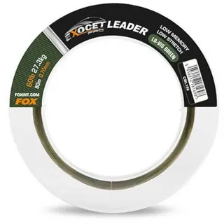 Fox Exocet Pro Low vis Green Leader 0,70mm 60lb - 80m Vorfachschnur, Vorfachmaterial, Angelschnur