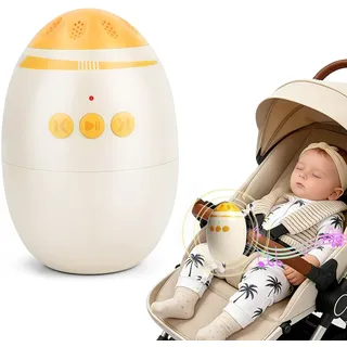 Kinderwagenschaukler, USB-C Einschlafhilfe Baby Wiederaufladbar, Stufenlos Einstellbar & Ultraleise mit 45-Min Timer -inkl, Schaukelfunktion Universell Tragbare für Den Kinderwagen und Buggy