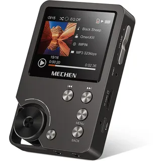 MECHEN M30 Hi Res MP3 Player, DSD FLAC DAC CUE Verlustfreier Hochauflösender Audio Player, HiFi Digitaler Ton Tragbarer DAP mit 64GB Speicherkarte, Unterstützt bis zu 256 GB (Grau)