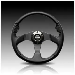 VOLANTE MOMO JET D35 350 CUERO NEGRO.