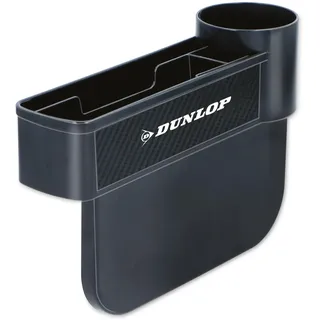 Dunlop Autositz Organizer - mit Getränkehalter - Anti-Rutsch-Matte - Schwarz