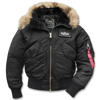 Alpha Industries CWU Hooded Fliegerjacke (Sale) schwarz, Größe 3XL