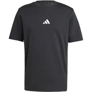 adidas Essentials Small Logo Single Jersey T-Shirt Black / White M