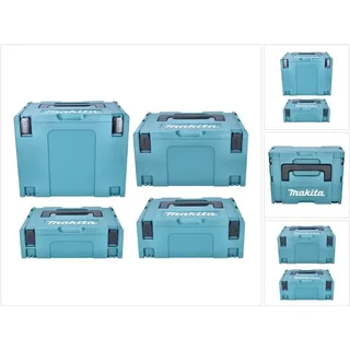 Makita - Makpac Set Gr. 1 + 2 + 3 + 4 Transportbox und Werkzeugkiste