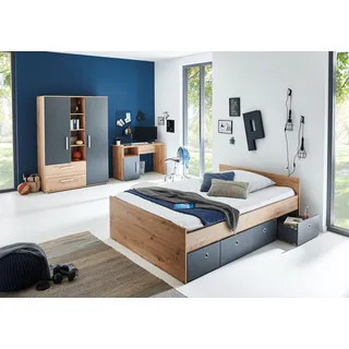 Arthur Berndt »Alessio«, Set 4-TLG. Kleiderschrank mit Schubfächern, Regalelement, geräumiger Auszug), mit Melamin-Oberfläche