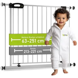 Bomi Treppenschutzgitter Merle 63-251 cm Weiß