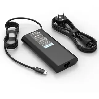 130W USB C Laptop Netzteil Ladegerät für Dell Precision 5690 3561 3571 3580 3590 3591 Latitude 7410 9410 5290 5401 5501 5411 5520 5421 5521 XPS 15 17 2 in 1 9500 9550 9560 9575 9700 Type C Ladekabel