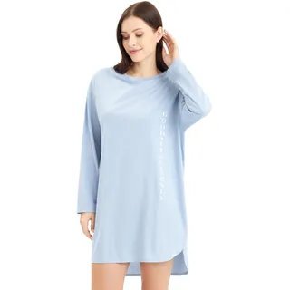 Rösch Nachthemd mit Schriftzug im sportiven Stil Baumwolle/Modal 1243525 48, 11998 - 48