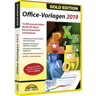 Office Vorlagen 19 - 15000 Muster für Word, Excel, PowerPoint - PC DVD - NEU