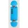 Skateboard neon blue