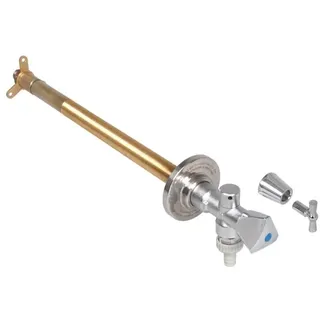 Schlösser Frost-Tec Außenarmatur 0028151550001 1/2", Dreikantgriff, mit Steckschlüssel, für Rohbau, chrom