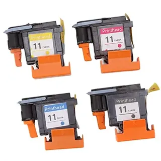4 Stück Druckkopf Druckerkopf Magenta Schwarz Cyan Gelb Druckkopf Ersatz für HP Designjet 100 110 111 500 510 800 813 850 STABIL UND ZUVERLÄSSIG Der Druckkopf-Ersatzkopf Cyan-STK