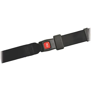 Sicherheitsgurt Sigu 3, Breite 50mm, Länge 165cm Kunststoffschloss mit Clip (rote Press-Taste), 2-teilig